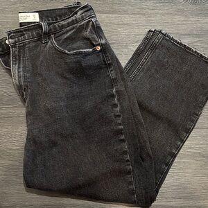 Abercrombie & Fitch Curve Love Ankle Straight Ultra High Rise Jeans